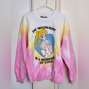 Preowned Sailor Moon Tie-Dye Sweatshirt